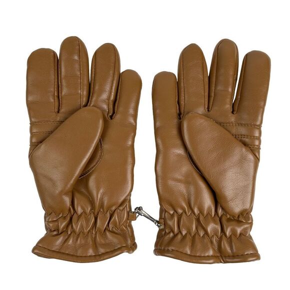 Vintage AVON Winter Gloves Brown Novahide OSFA Young Adults 70s 80s - Picture 3 of 5